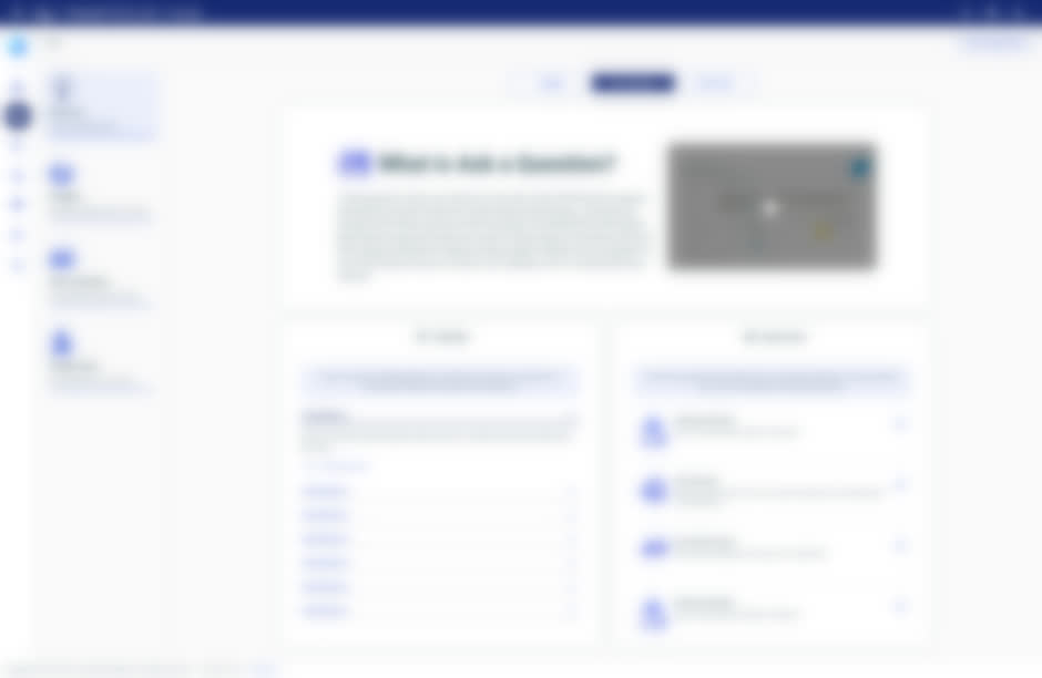 The IQ Hub Discover page on the Ask a Question tab — the same layout with a What is Ask a Question? explainer